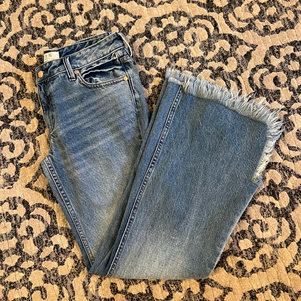 We the Free Frayed Flare Jeans